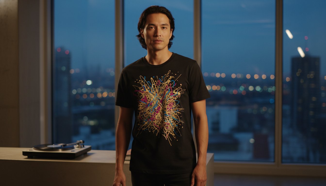 The Abstract Jazz Art T-Shirt: Wear the Rhythm of Visual Improvisation