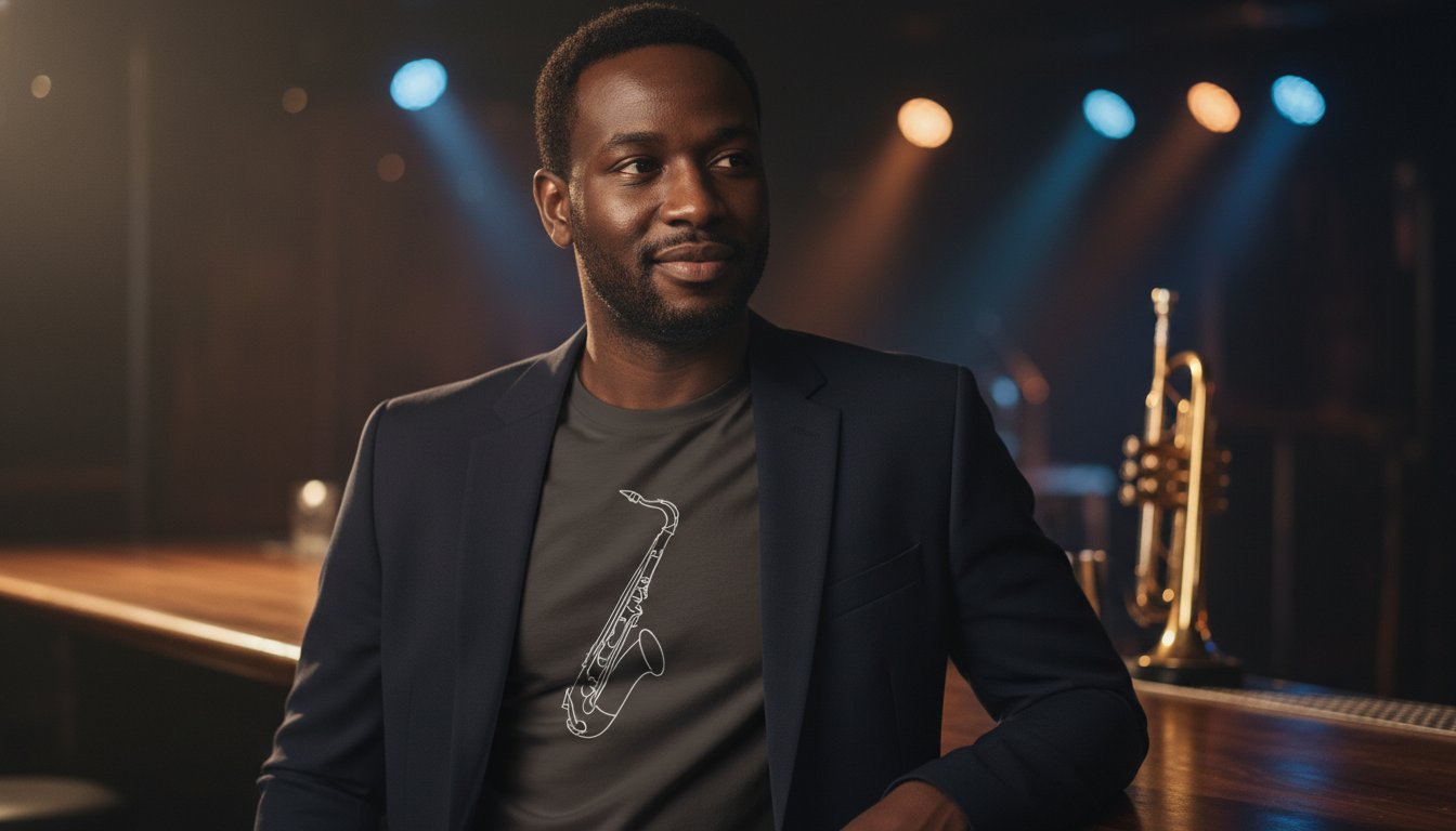 Minimalist Jazz Design Tee: The Effortless Way to Wear the Rhythm