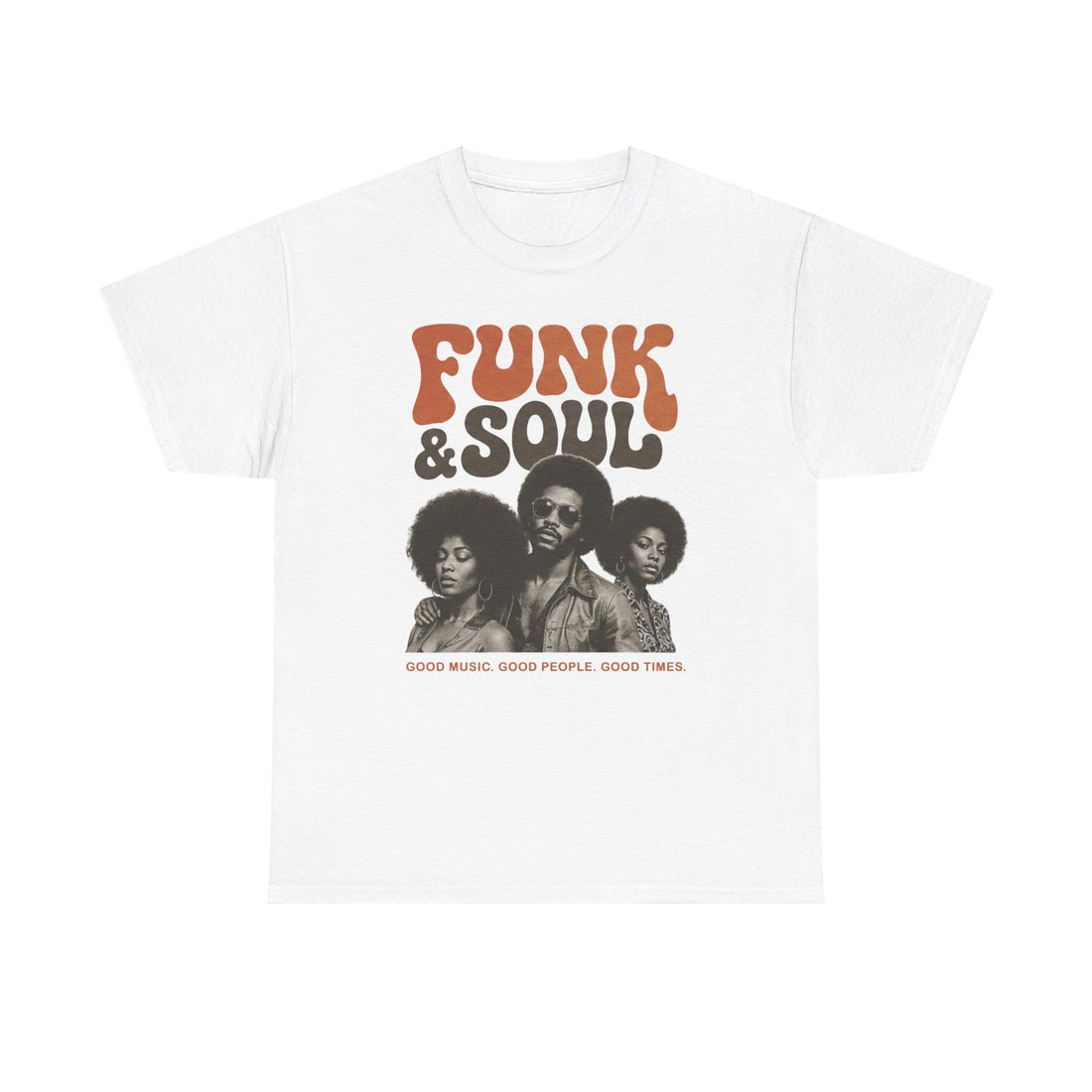 Funk &amp; Soul Graphic Tee — Retro 70s Vintage Music T‑Shirt
