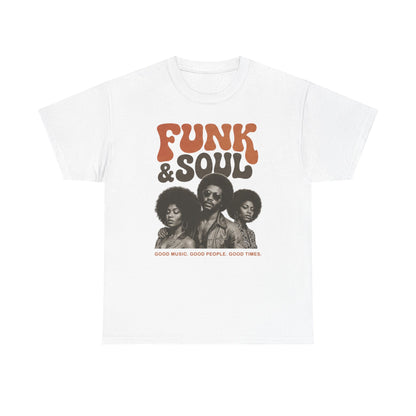 Funk &amp; Soul Graphic Tee — Retro 70s Vintage Music T‑Shirt