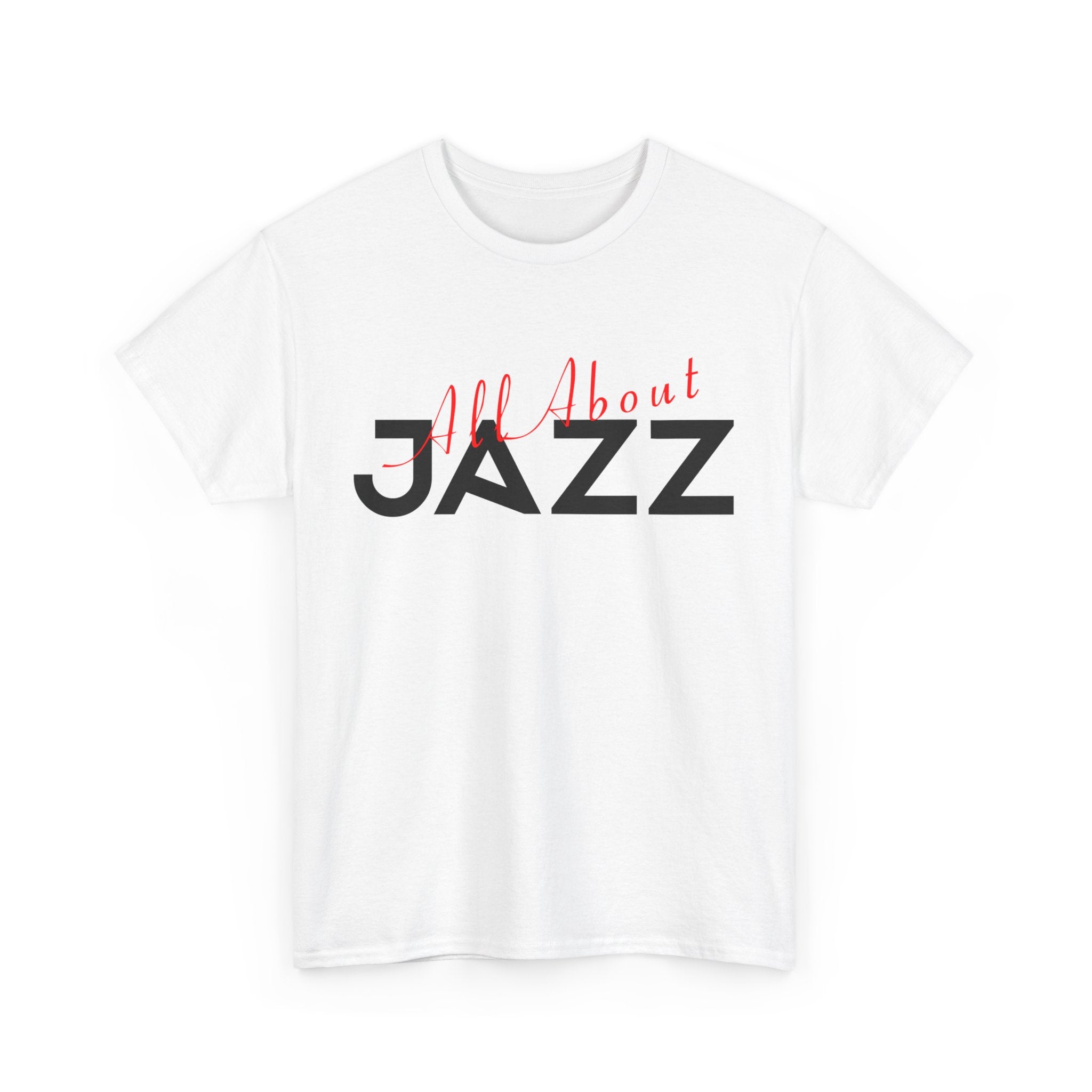 ‘All About Jazz’ white t shirt