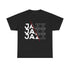 Graphic t-shirt design featuring the word &