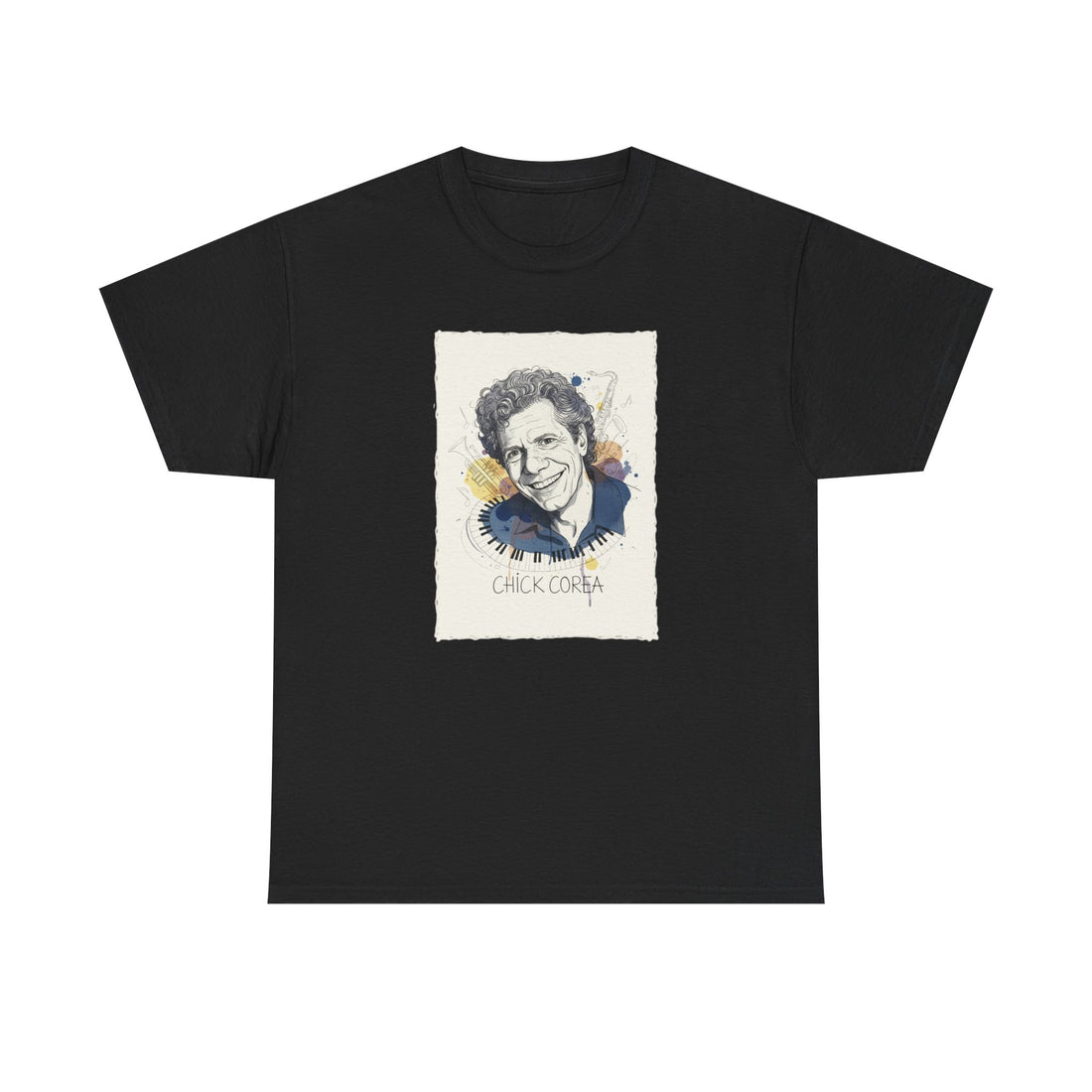 Black T Shirt With Chick Corea Portrait