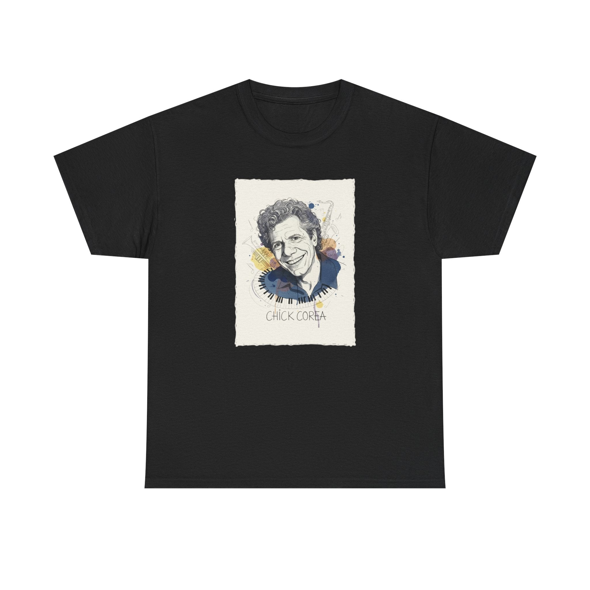 Black T Shirt With Chick Corea Portrait