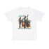 A white t shirt with an image of a jazz band the accompanying text says ‘JAZZ, My Go To Place’