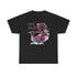 Both black & white coloured t shirts with a flute player image. The text over the image says ‘Live Jazz’